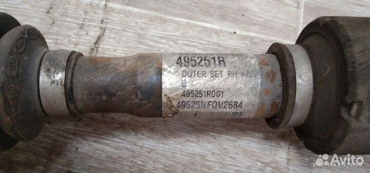 Привод передний правый Hyundai Solaris I (2010-201