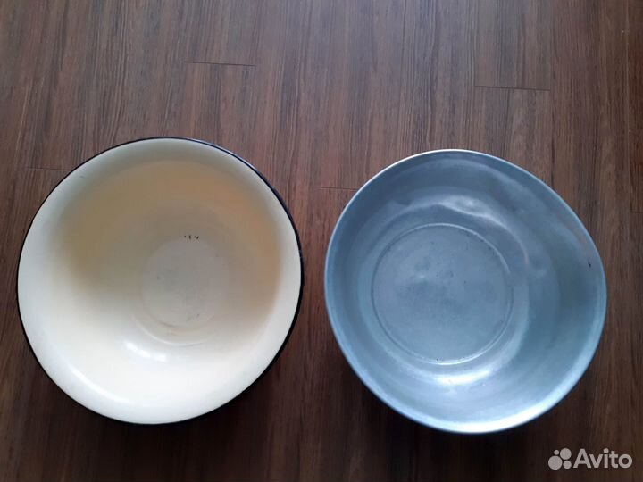 Таз эмалированный, алюминиевый, СССР