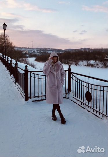 Шуба из экомеха женская