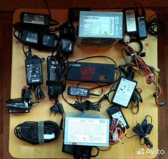 Блоки питания для ноут/монитор, кабели