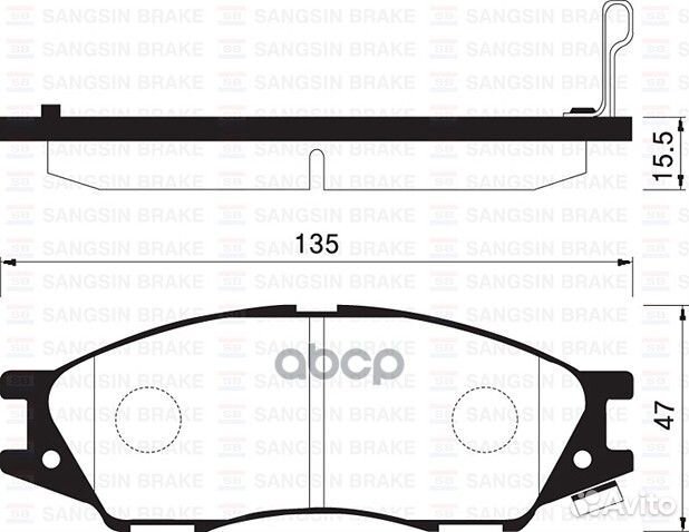 SP1156SNS GDB7043 колодки дисковые п Nissan A