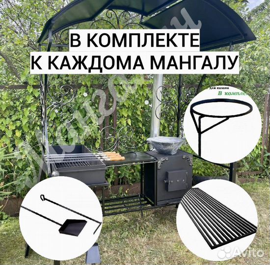 Мангал с крышей