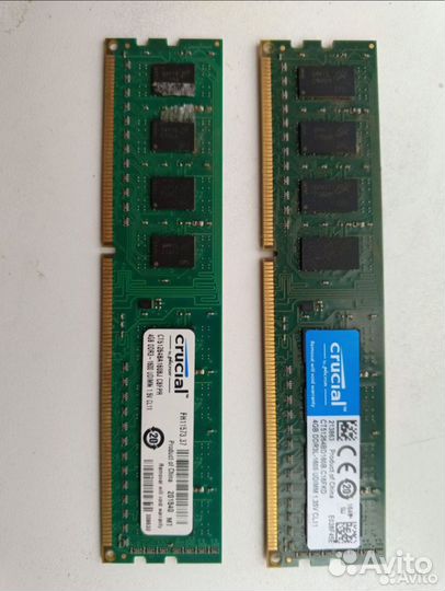 Оперативная память DDR3 и DDR4