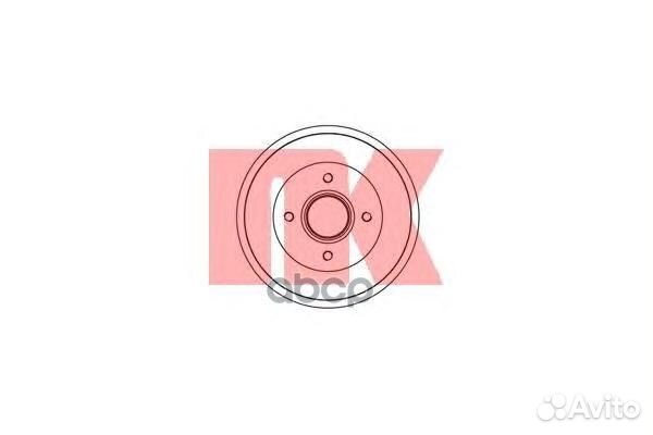 253913NK барабан тормозной Renault Kangoo