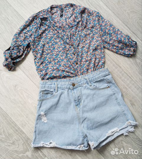 Женские вещи пакетом 42 (платья, майки, шорты)