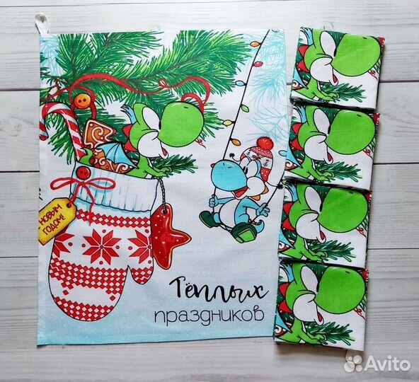 Кухонное полотенце. Рогожка