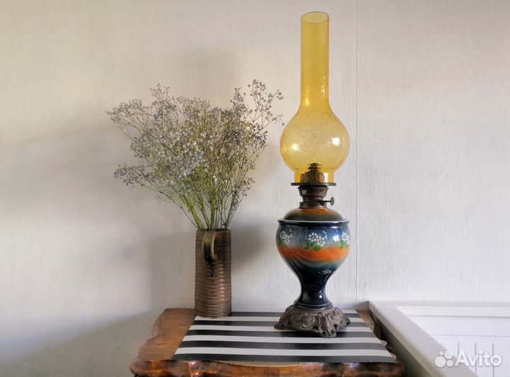 Старинная Керосиновая лампа ранний Модерн