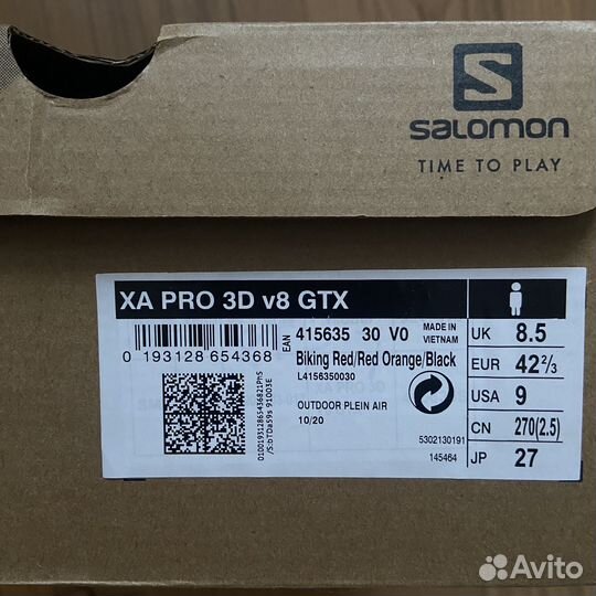 Salomon xa pro 3D v8 gtx