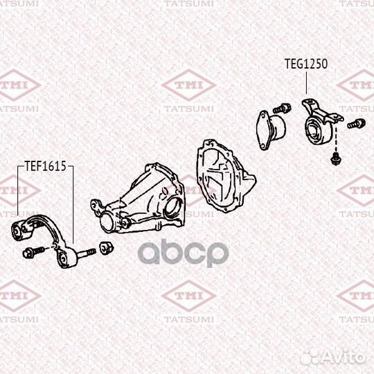 Опора заднего дифференциала TEG1250 tatsumi