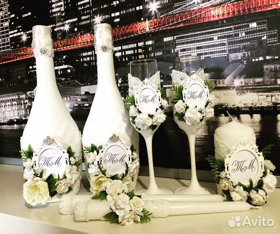 Оформление свадебных наборов