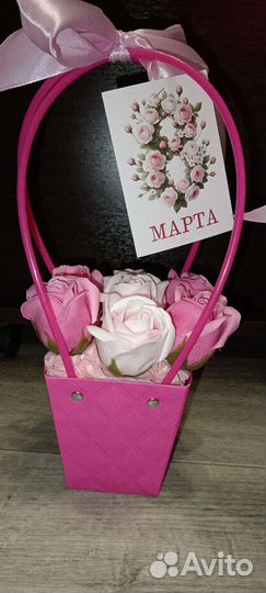 На 8 марта букет из мыльных роз