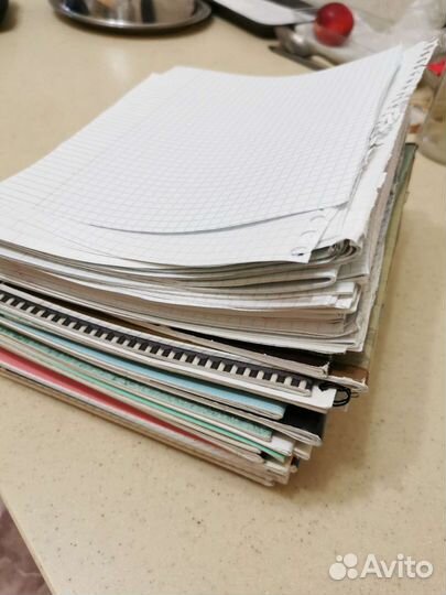 Чистые тетрадные листы