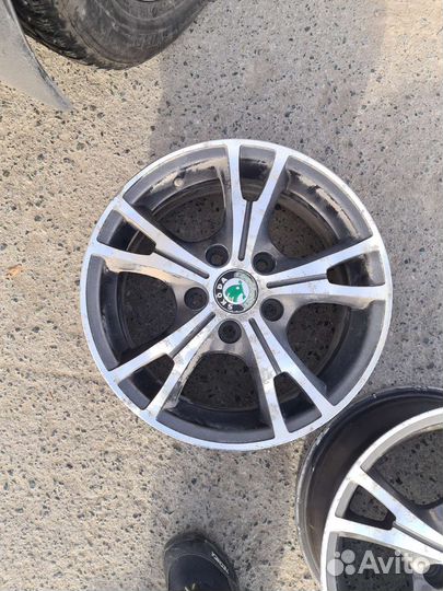Литые диски r15 на skoda 5x112 комплект 4шт