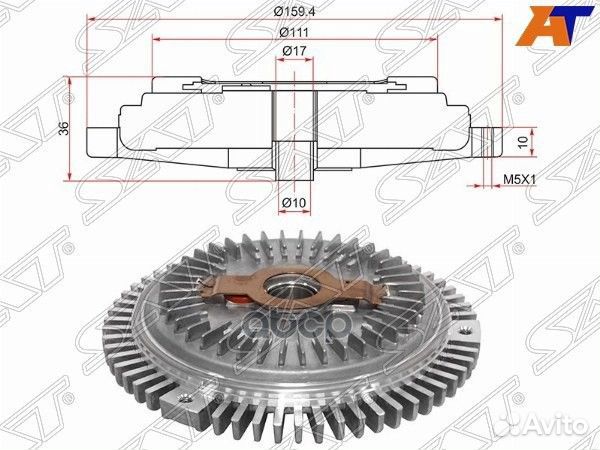 Вискомуфта вентилятора STA1032000622 Sat