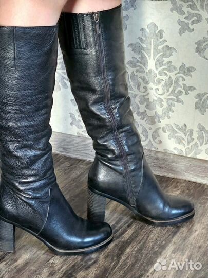 Зимние женские сапоги 38 натуральная кожа