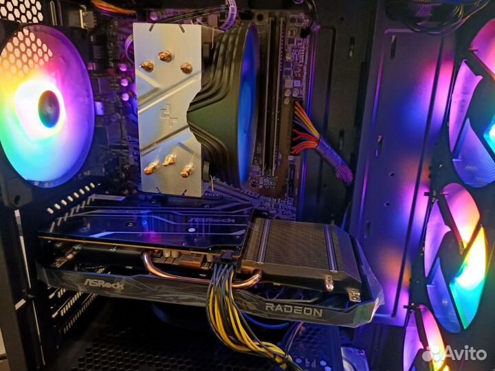 Игровой системный блок AMD ryzen 5 5500+RX6600