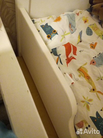 Детская растущая кровать IKEA с матрасом