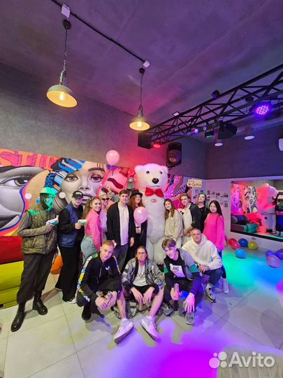 Большой Белый мишка поздравление