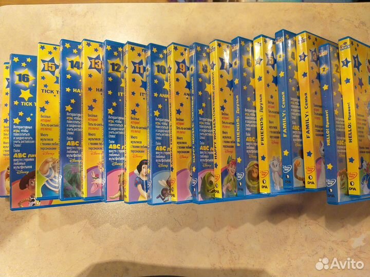 Magic English Disney DVD+Журналы+словарь+наклейки