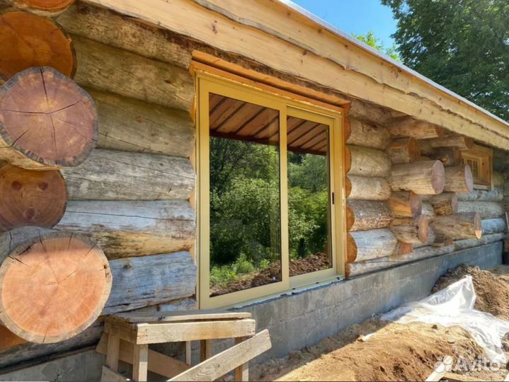 Сдвижные оконные порталы для коттеджа