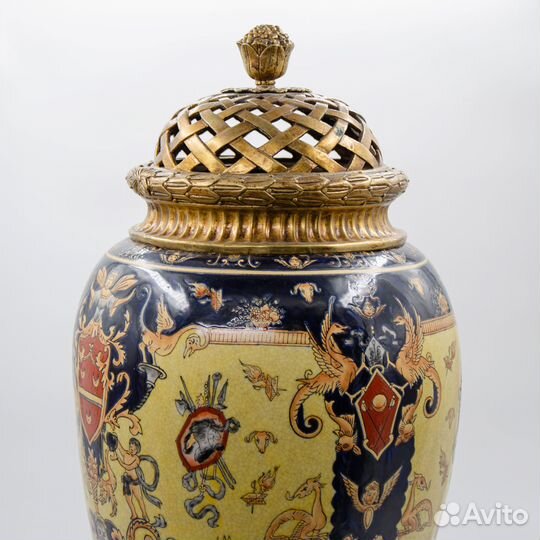 Антикварная ваза в восточном стиле Венгрия 60 см