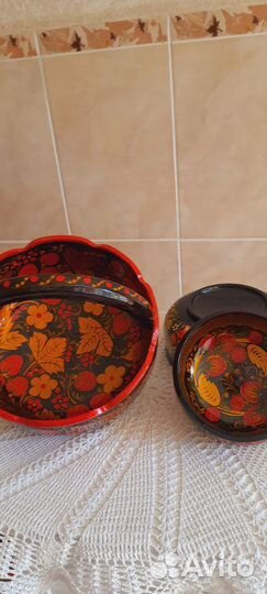 Набор посуды из Хохломы СССР