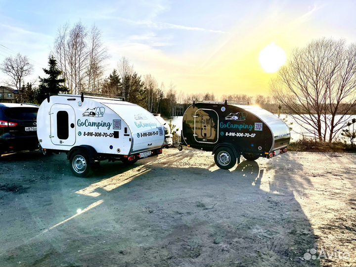 Белый прицеп капля 