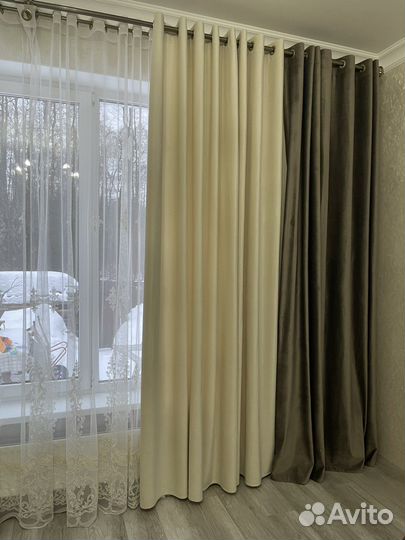 Шторы бархатные