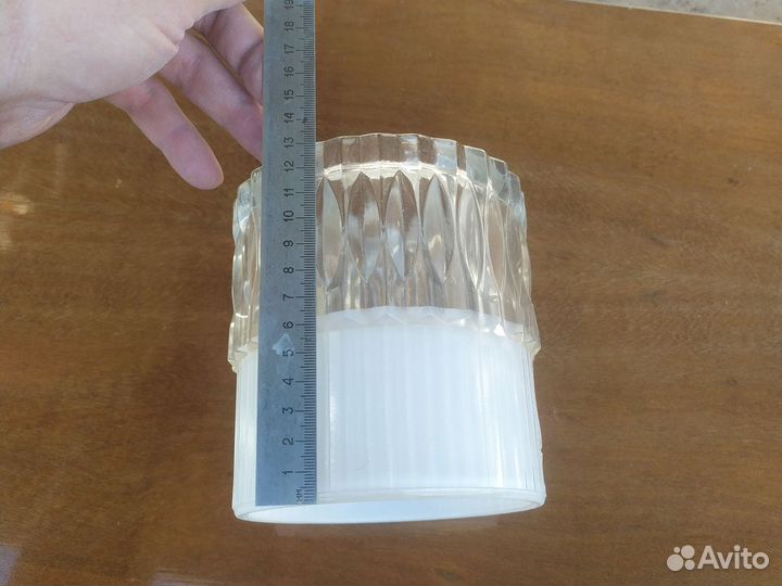 Плафон от люстры СССР стекло