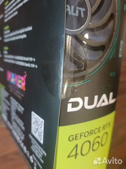 Видеокарта Palit nvidia GeForce RTX 4060 dual OC