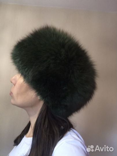 Шапка зимняя песцовая цельная 57