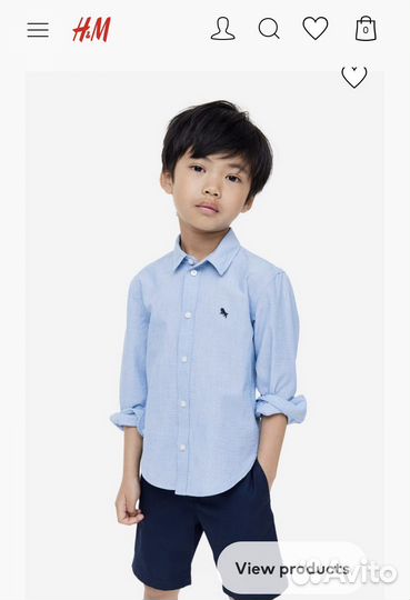 Новая рубашка H&m