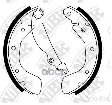 Колодки тормозные барабанные FN11174 NiBK