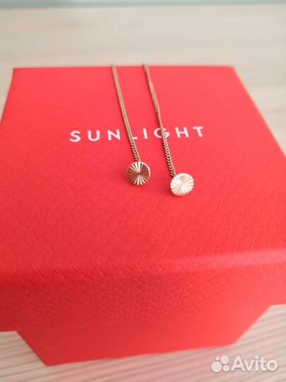 Золотые серьги Sunlight 585'