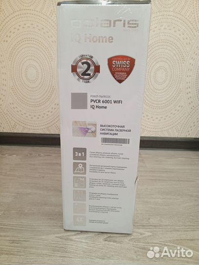 Робот-пылесос Polaris pvcr 6001 IQ Home Aqua, белы