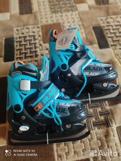 Коньки Новые детские раздвижные р. 26-29