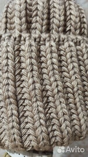 Шапка крупной вязки новая
