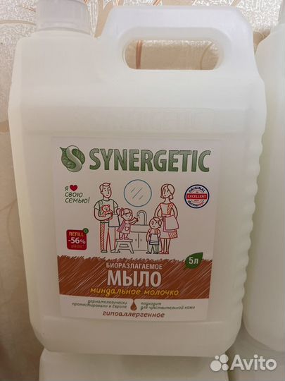 Мыло жидкое synergetic 5л