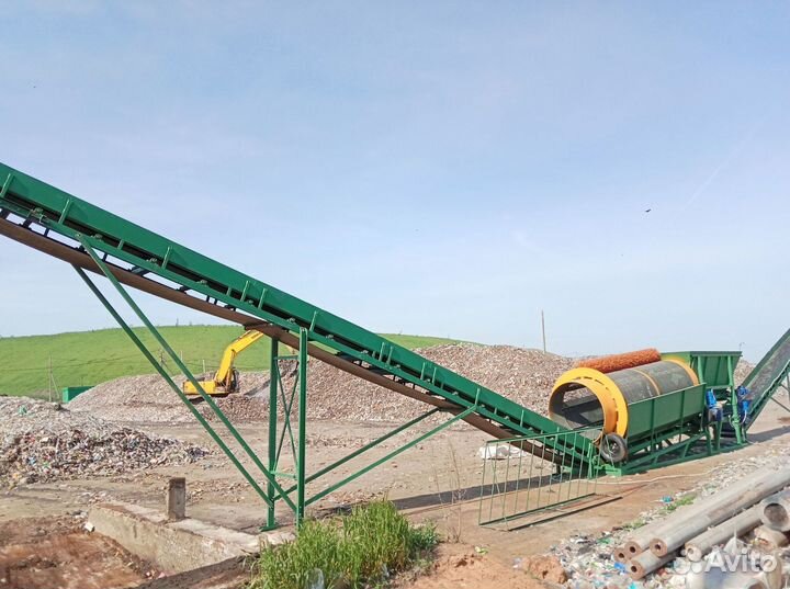 Сортировочный комплекс на базе барабанного грохота