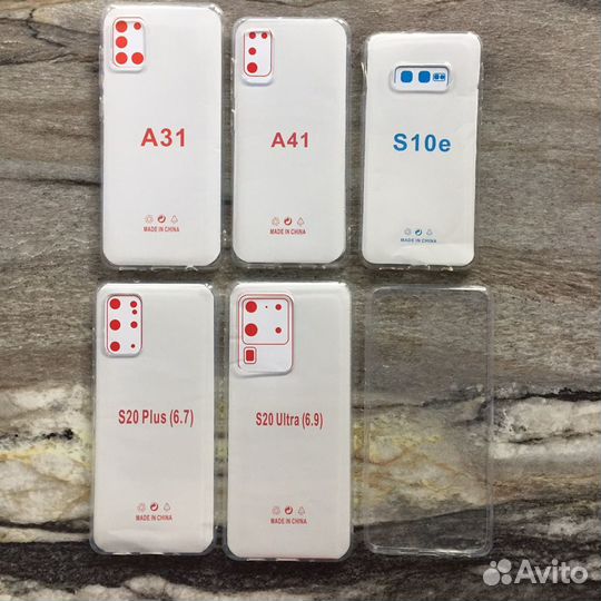 Чехол прозрачный для Samsung