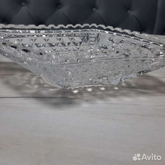 Ваза хрустальная для фруктов и конфет