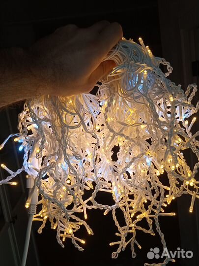 Уличная гирлянда бахрома 6 метров