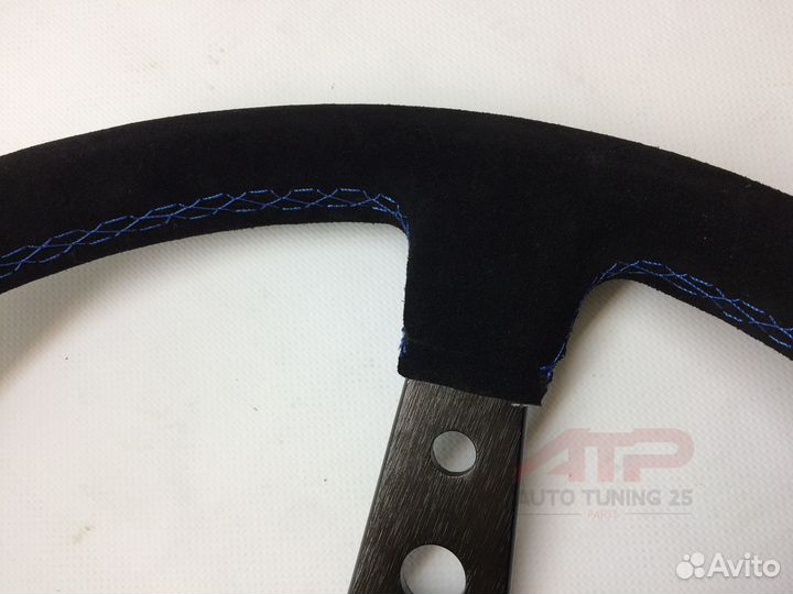 Руль OMP Style - с выносом - 350мм (замша/строчка)