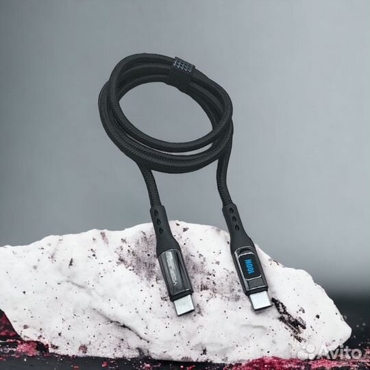 Кабель yesplus YS-831 type-C-type-C 100W BK