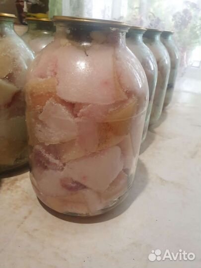 Сало домашнее соленое