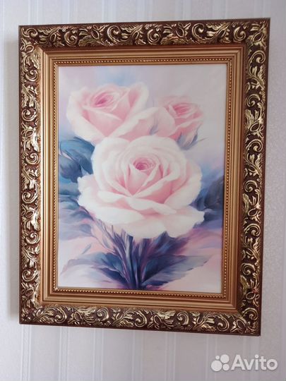 Картина в раме Розы