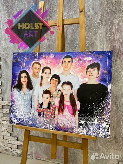 Портрет на холсте по фото