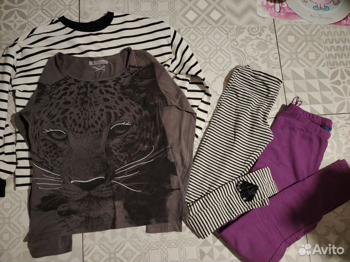 Детские вещи пакетом на девочку 134 140см