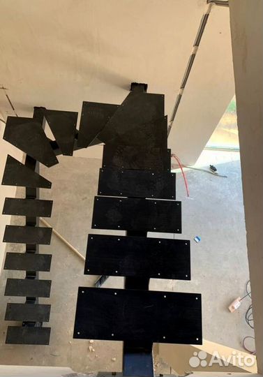 Обшивка ступеней Ясенем