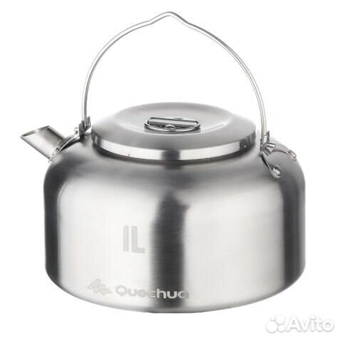 Чайник туристический, Quechua нержавеющая сталь 1л